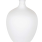 Amphora Tall Vase, White and Brass