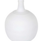 Athea 12.5" Glass Vase, Matte White