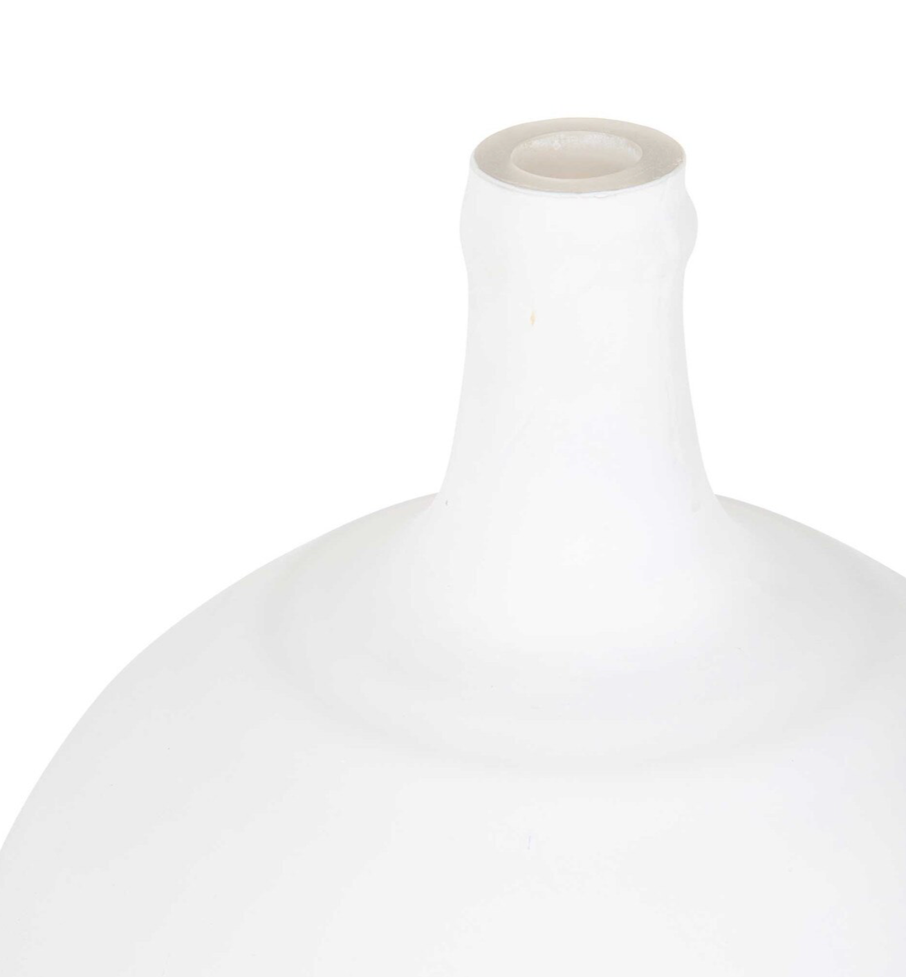 Athea 12.5" Glass Vase, Matte White