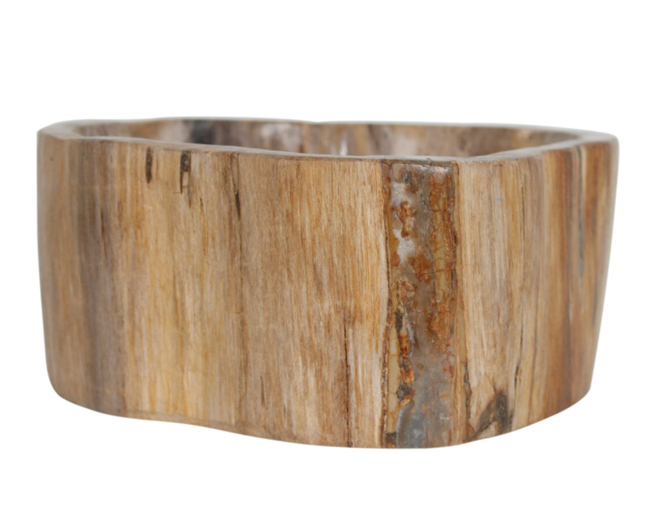 Indigo Road by Egypt Sherrod Kiena Carved Petrified Wood Bowl