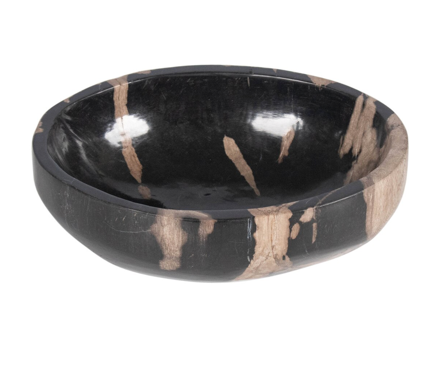 Indigo Road by Egypt Sherrod Kiena Carved Petrified Wood Bowl