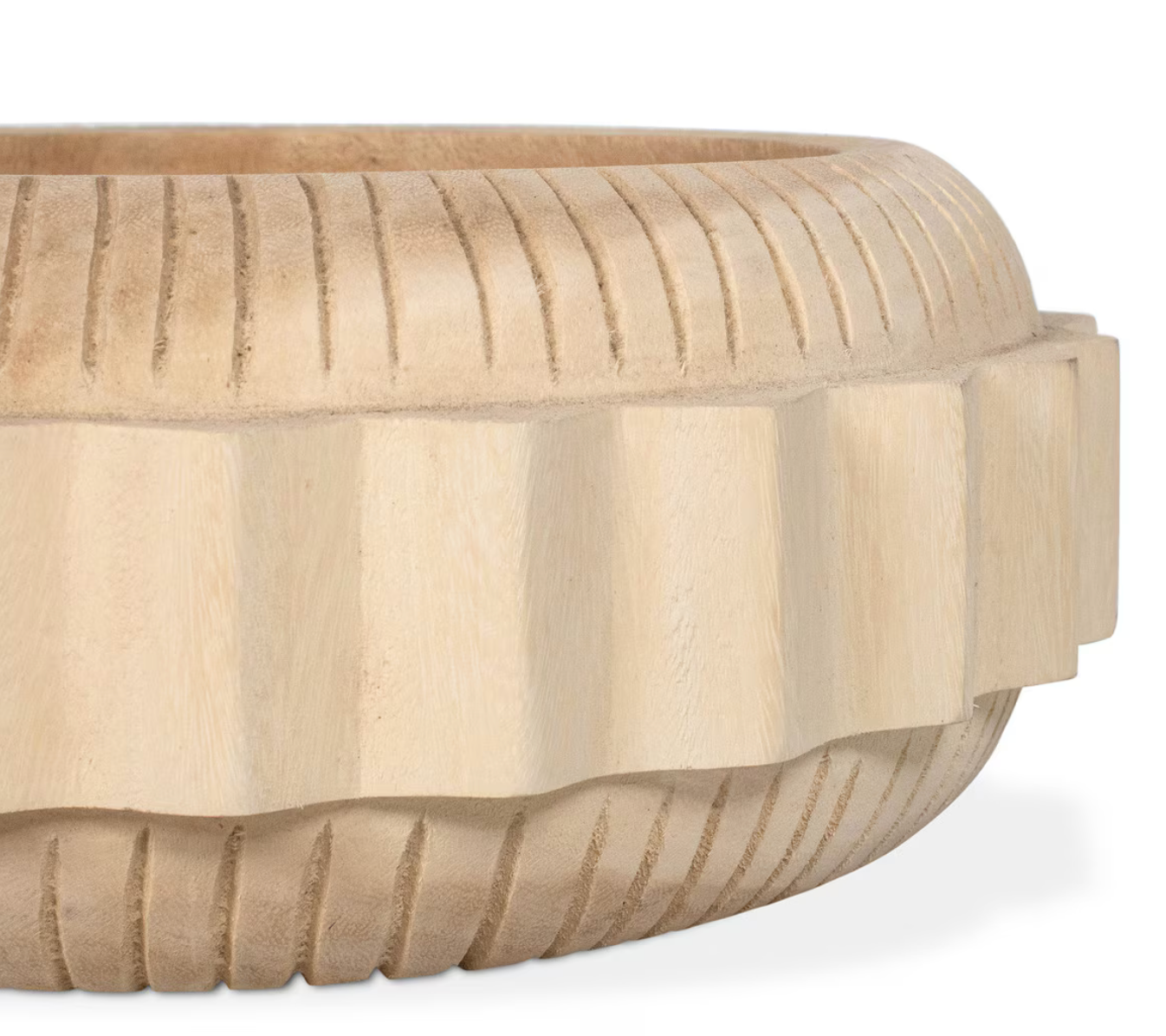 Indigo Road by Egypt Sherrod Dialah Geometric Carved Wooden Bowl