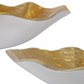 Organic Bowls With Ribbed Texture, 2 Piece Set