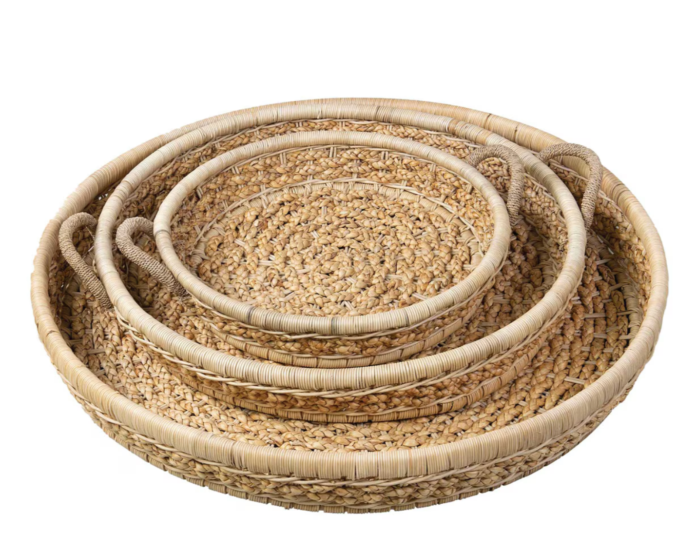 Gaia Round Woven Wall Decor Basket, Set of 3