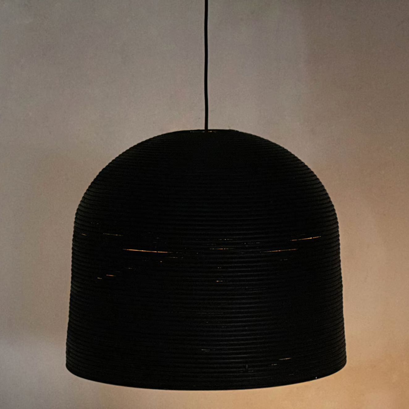 Indigo Road Java 24" Rattan Dome Pendant Light