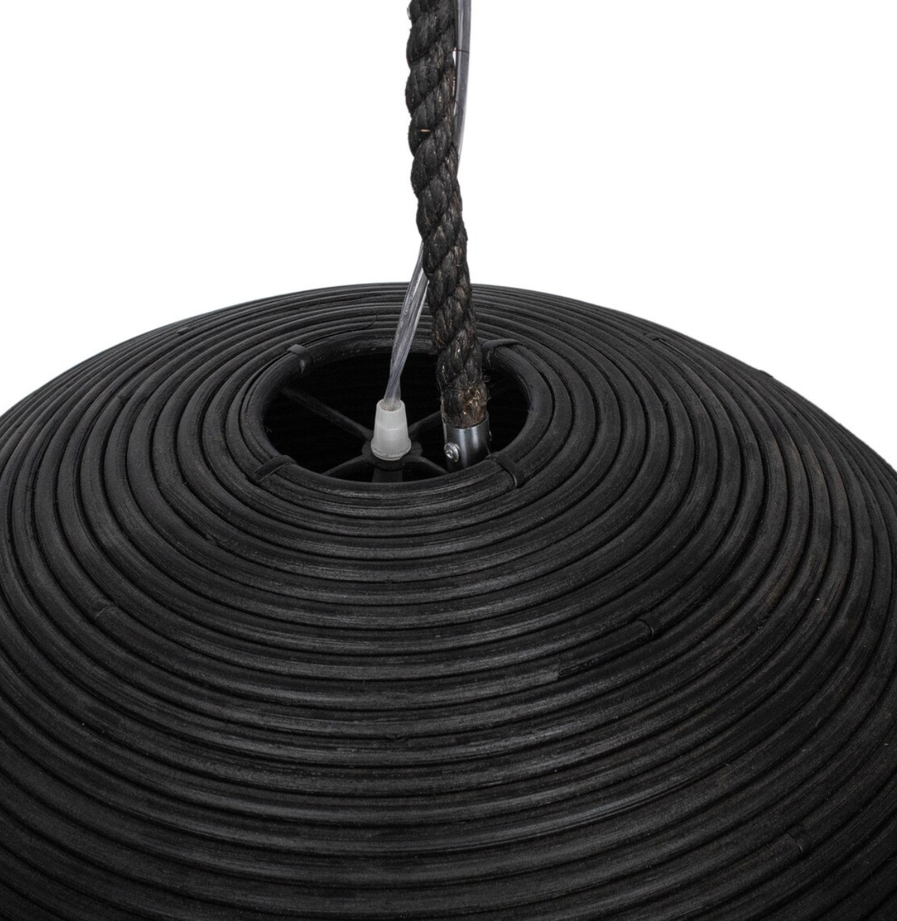 Indigo Road Java 24" Rattan Dome Pendant Light