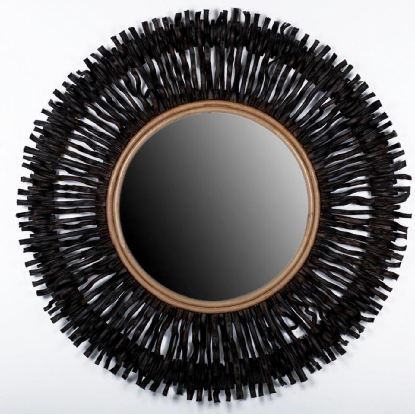 Indigo Road Hapsala And Rattan Mirror