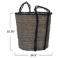 Hand-Woven Seagrass Basket w/Handles