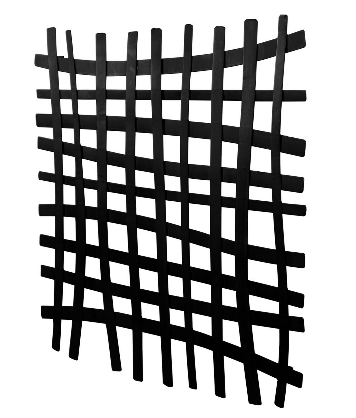 Gridlines Metal Wall Decor, Black