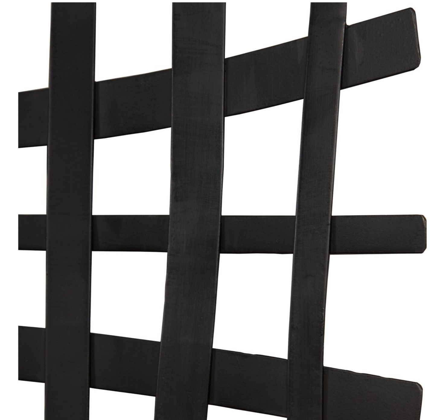 Gridlines Metal Wall Decor, Black