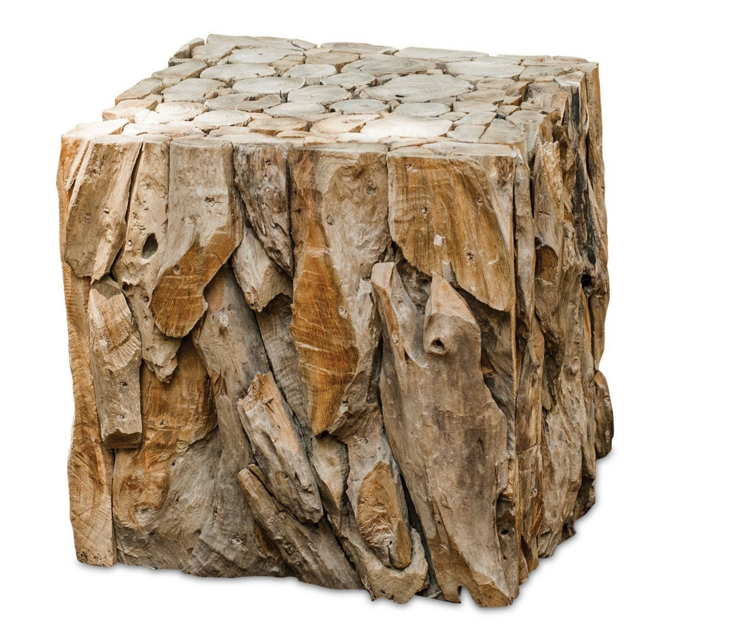 Teak Root Bunching Cube