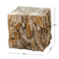 Teak Root Bunching Cube