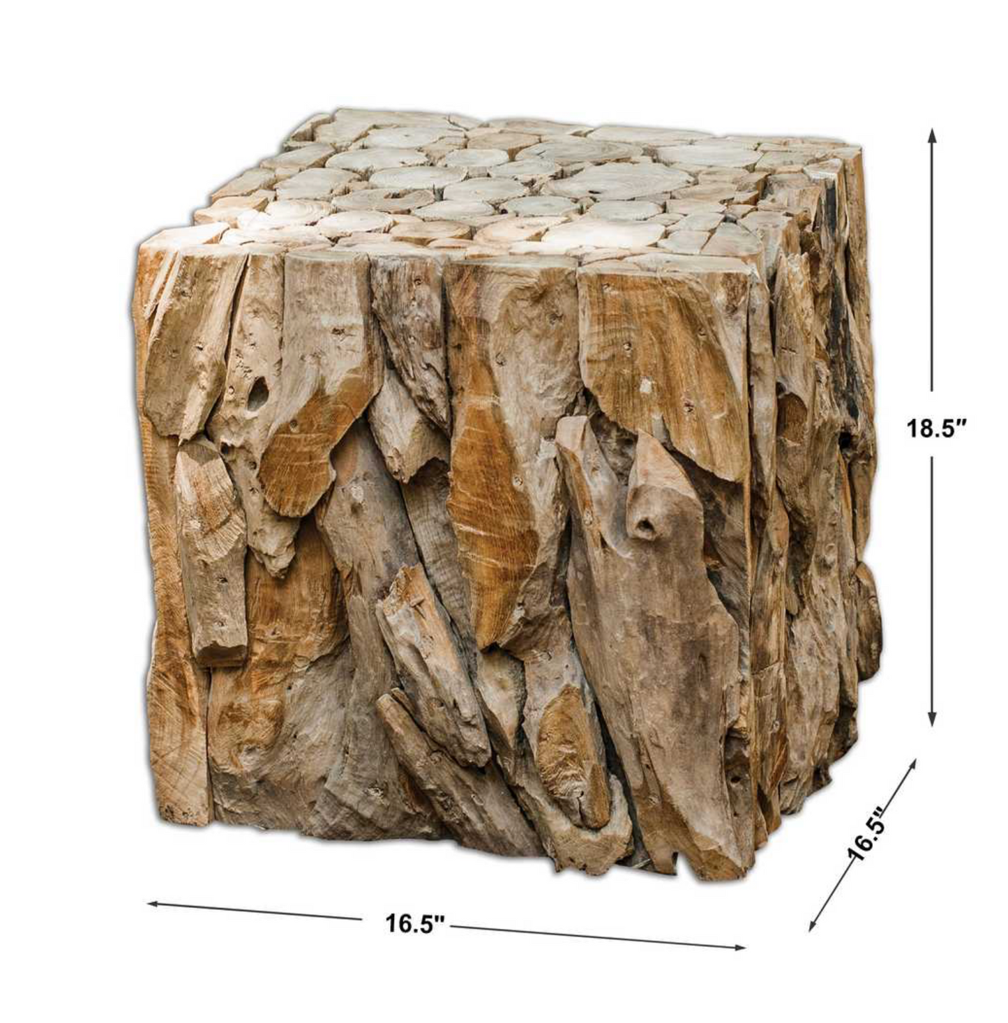 Teak Root Bunching Cube