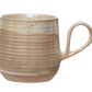 18 oz. Stoneware Mug, Reactive Glaze & Unglazed, 2 Colors (Each One Will Vary)