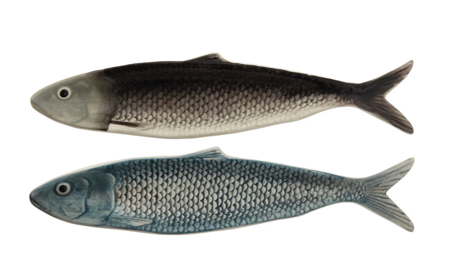 Hand-Painted Sardine Plate, 2 Colors