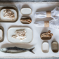 Hand-Painted Sardine Plate, 2 Colors