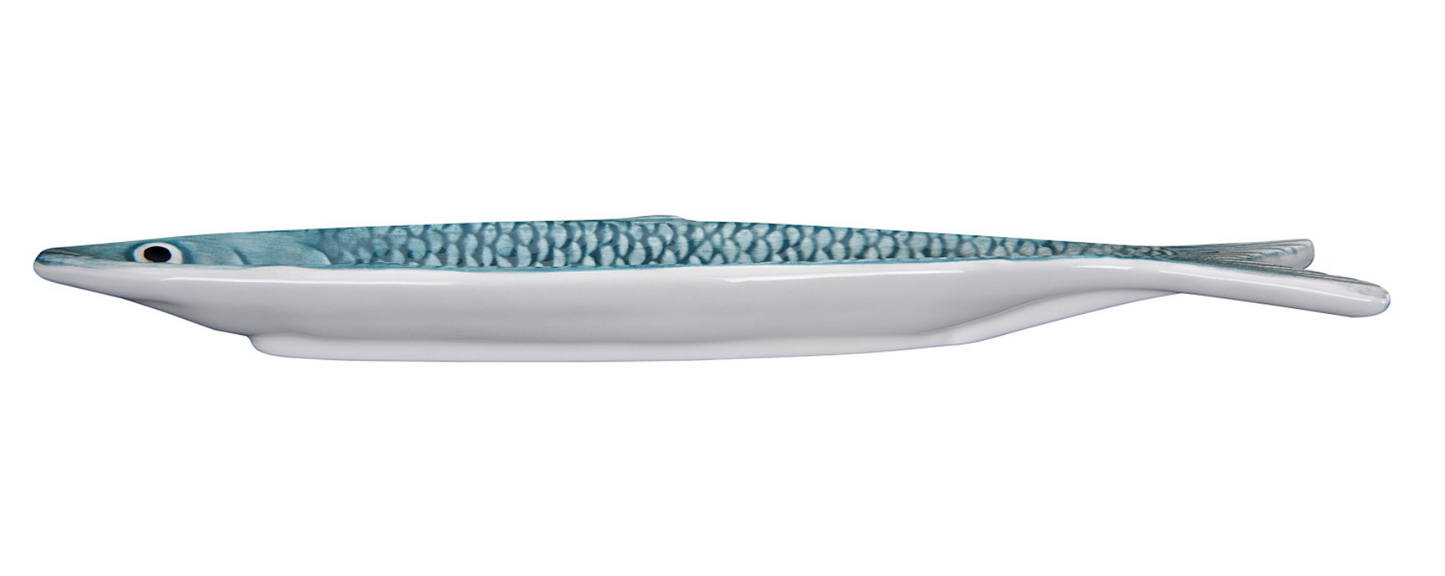 Hand-Painted Sardine Plate, 2 Colors