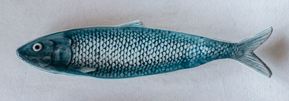 Hand-Painted Sardine Plate, 2 Colors