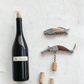 Oak Wood & Stainless Steel Fish Shaped Bottle Opener/Corkscrew