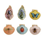 Resin Shell Shaped Magnet w/ Flora/Fauna Image, 6 Styles