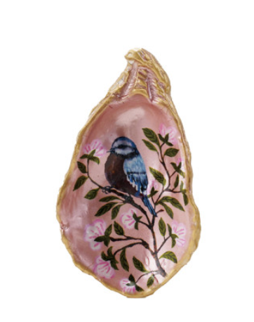 Resin Shell Shaped Magnet w/ Flora/Fauna Image, 6 Styles