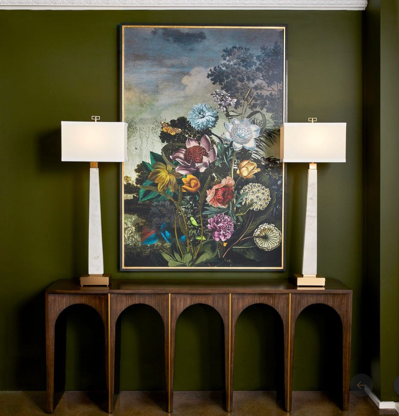 Tranquil Garden Fantasy Framed Print