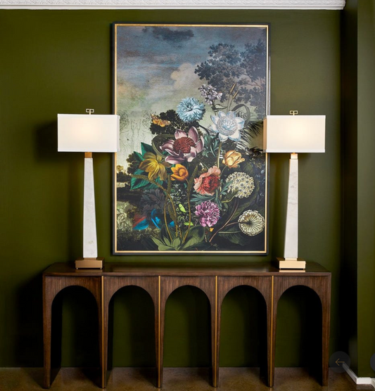 Tranquil Garden Fantasy Framed Print