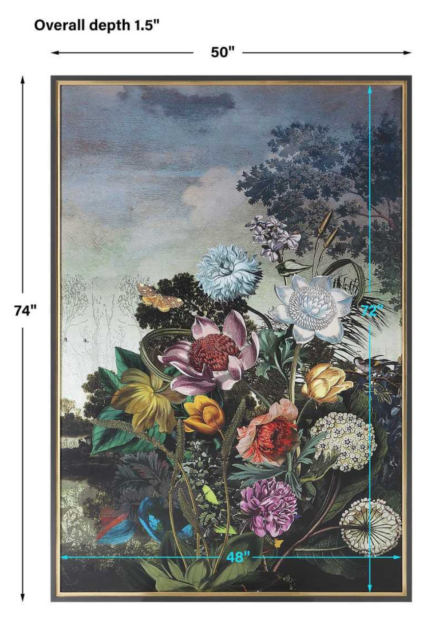 Tranquil Garden Fantasy Framed Print