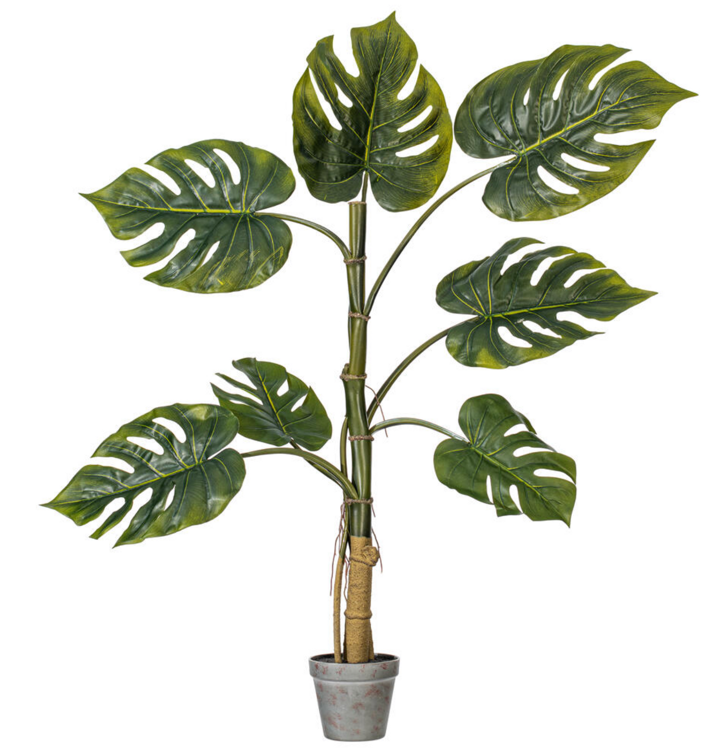 Artificial Potted Grand Split Philodendron Tree 38"
