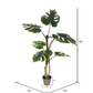 Artificial Potted Grand Split Philodendron Tree 38"