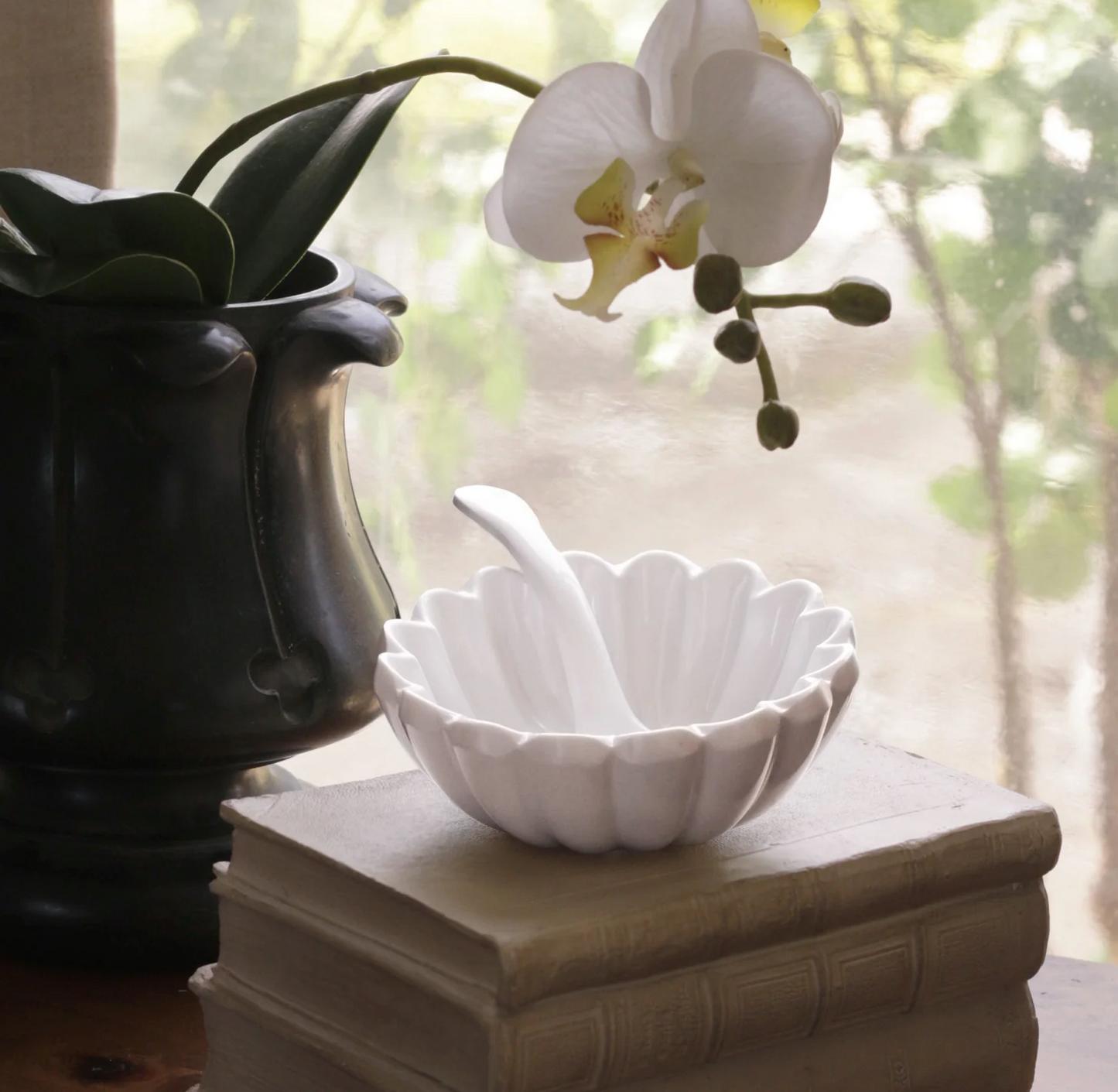 VIDA Vienna Mini Bowl with Spoon White