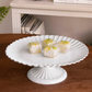 VIDA Vienna Pedestal Cake Plate White