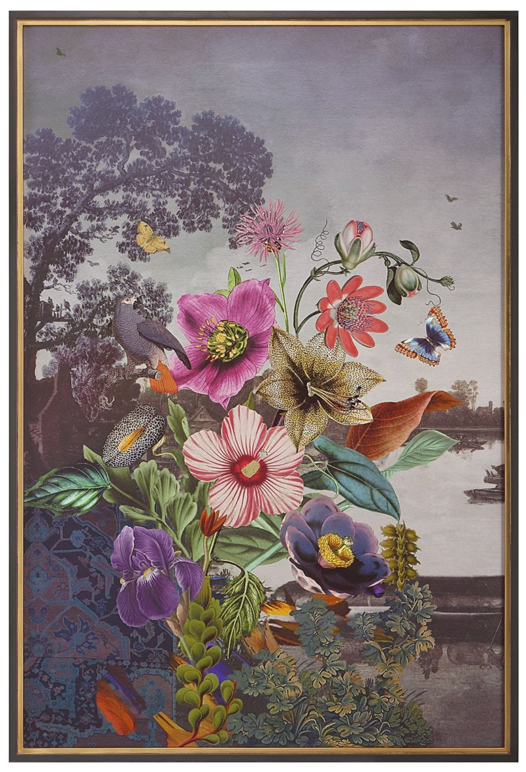 Serene Garden Fantasy Framed Print