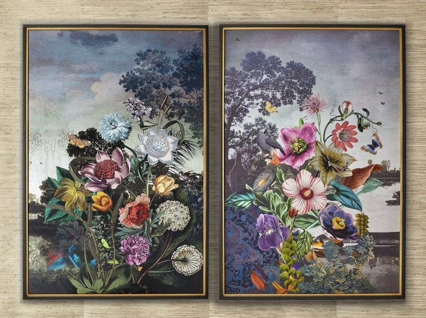 Serene Garden Fantasy Framed Print