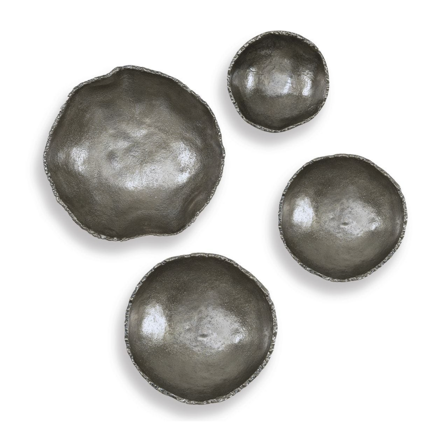 Lucky Coins Indoor-Outdoor Metal Wall Decor, S/4