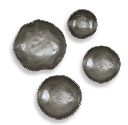Lucky Coins Indoor-Outdoor Metal Wall Decor, S/4