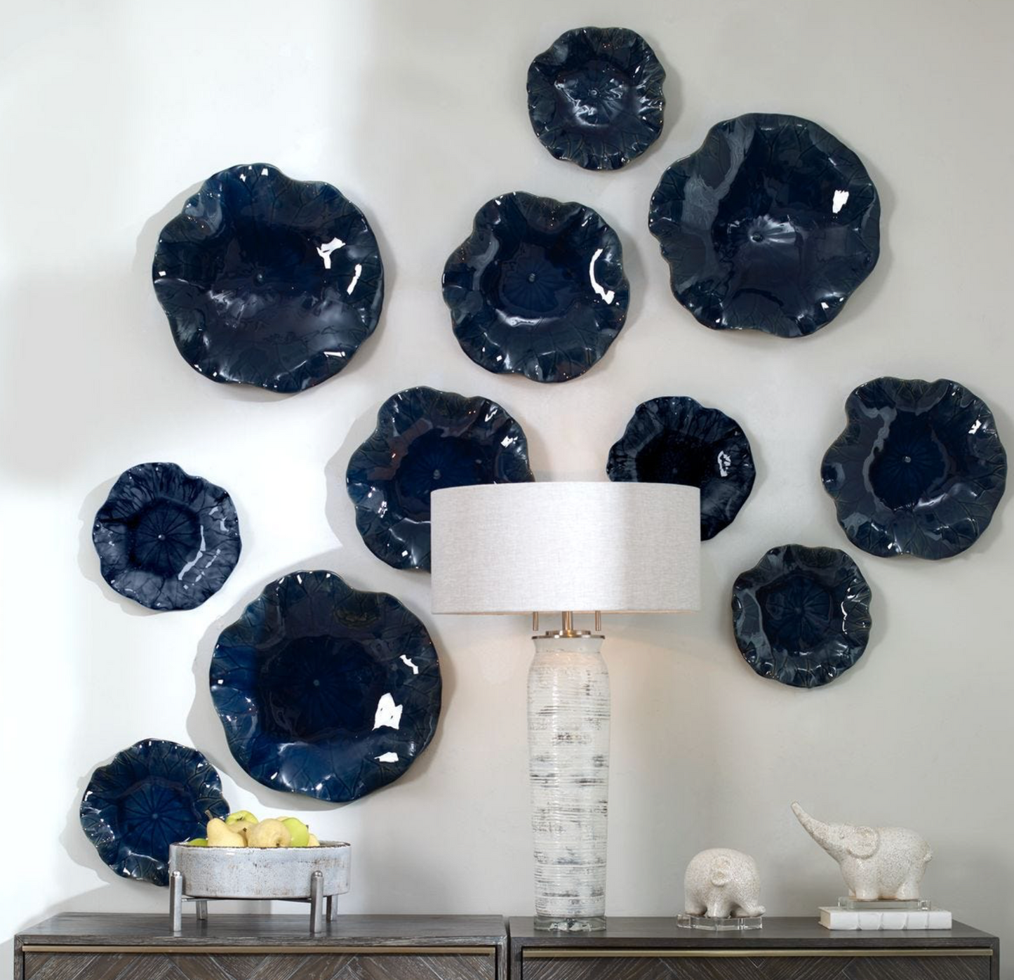 Abella Ceramic Indoor-Outdoor Wall Decor