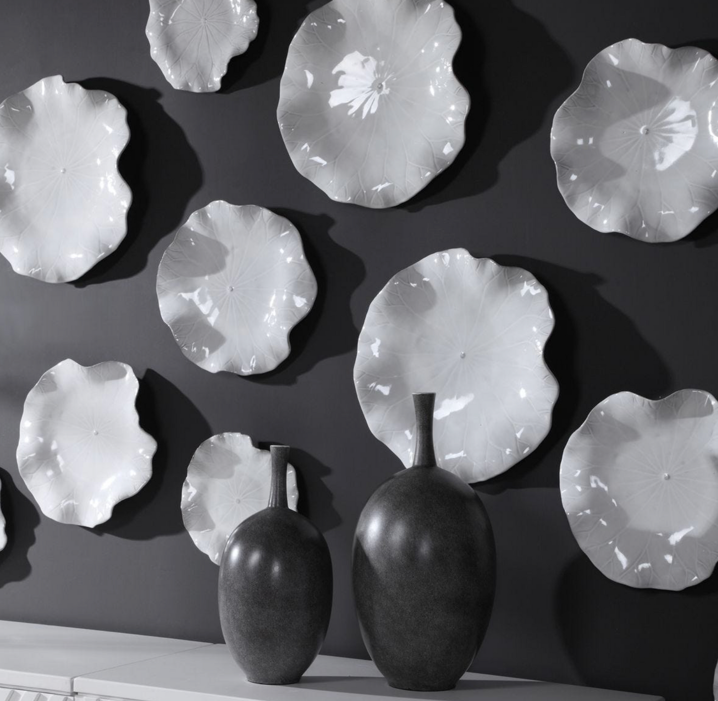 Abella Ceramic Indoor-Outdoor Wall Decor