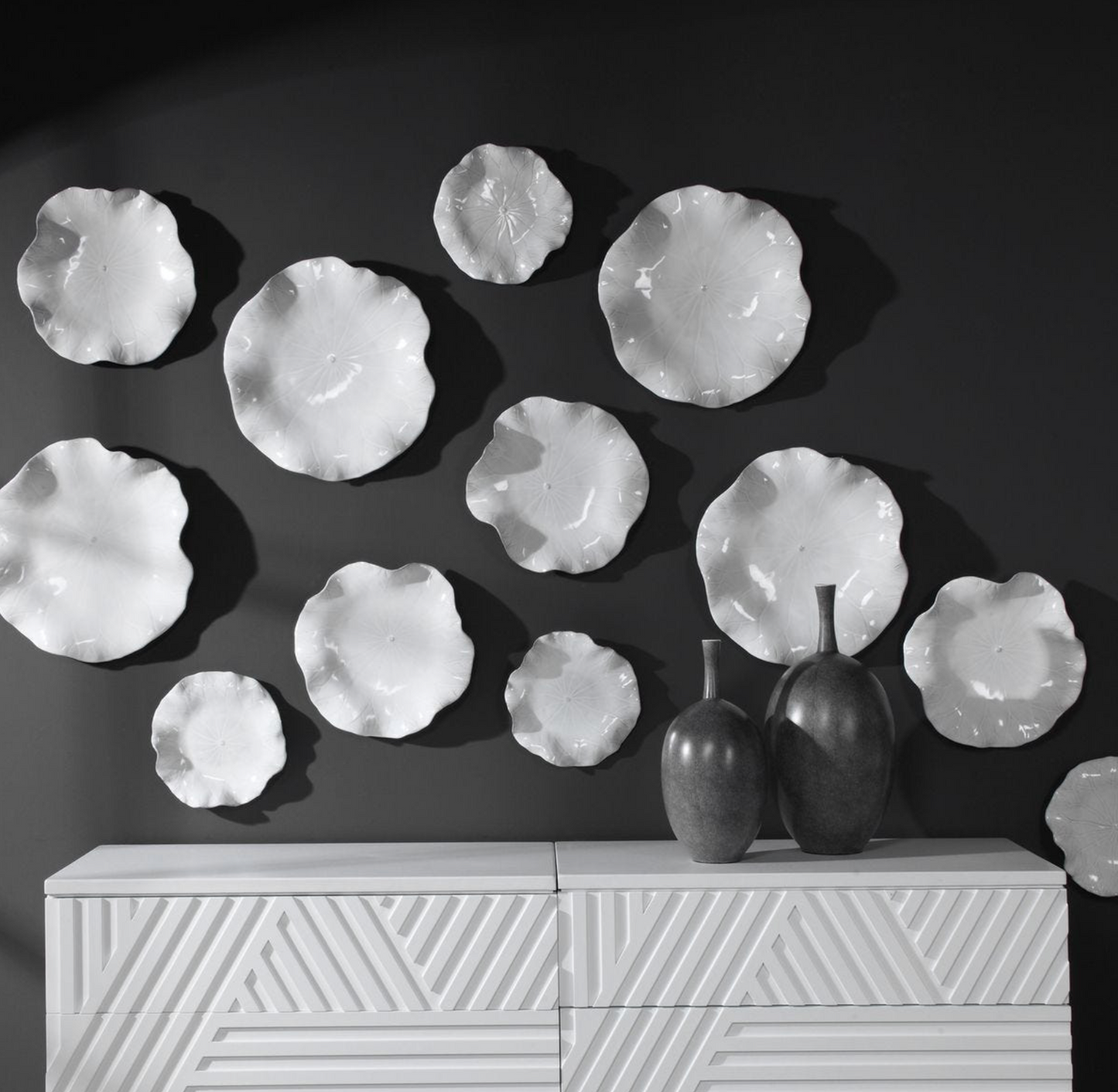 Abella Ceramic Indoor-Outdoor Wall Decor