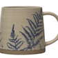 16 oz. Hand-Stamped Stoneware Mug w/ Botanicals, 4 Styles