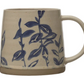 16 oz. Hand-Stamped Stoneware Mug w/ Botanicals, 4 Styles