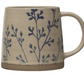 16 oz. Hand-Stamped Stoneware Mug w/ Botanicals, 4 Styles