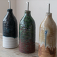 26 oz. Stoneware Oil Cruet with Stainless Steel Spout, 3 Colors (Each One Will Vary)