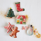 Hand-Painted Stoneware Holiday Shaped Dish, 6 Styles