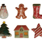 Hand-Painted Stoneware Holiday Shaped Dish, 6 Styles