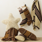 Faux Fur Star Shaped Pillow
