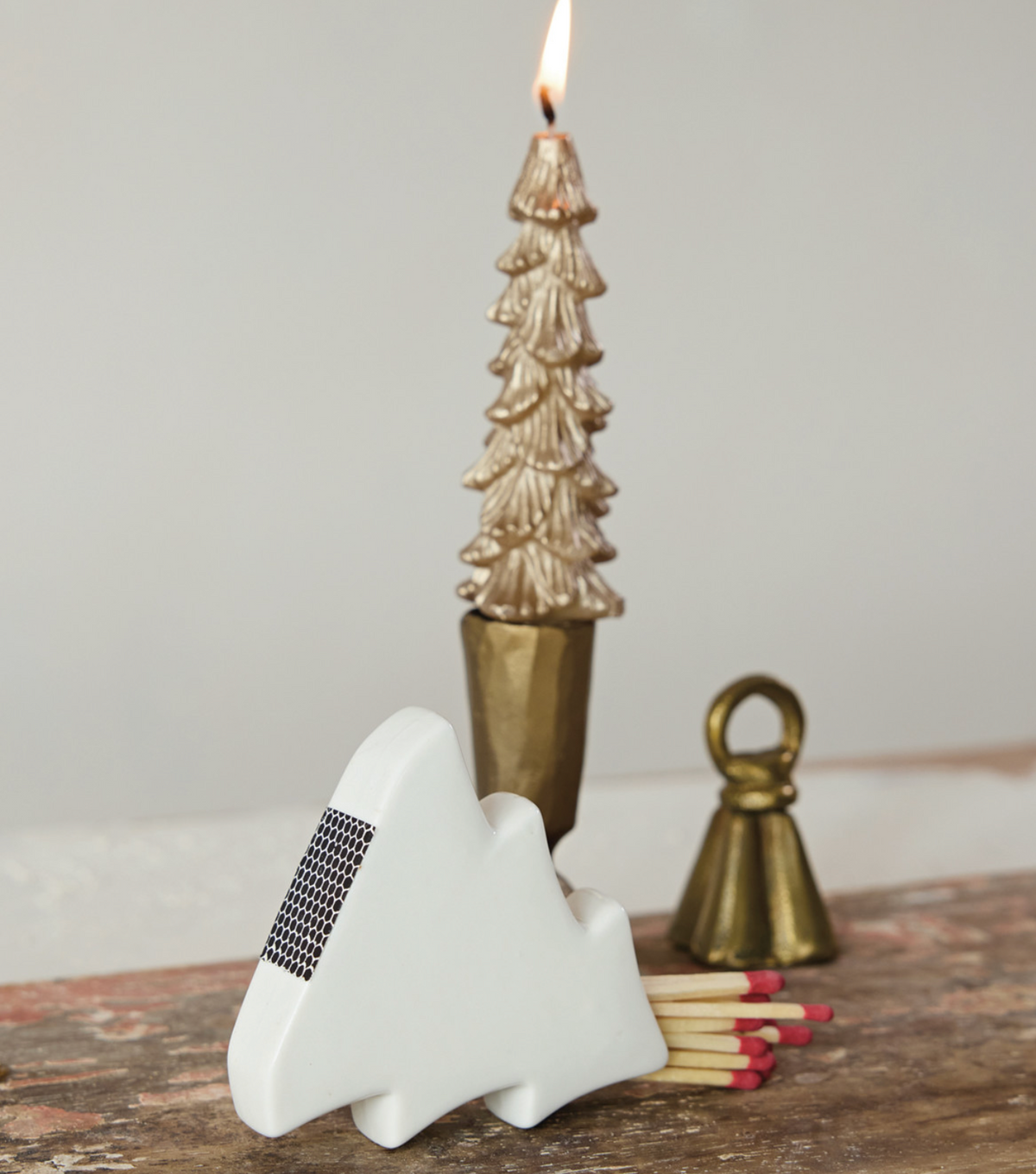 Stoneware Tree Shaped Toothpick/Matchstick Holder
