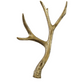 Cast Iron Antler, Distressed Gold Finish