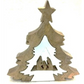Wood and Enamel Nativity Tree Puzzle