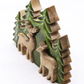 Enameled Wood Tree and Deer